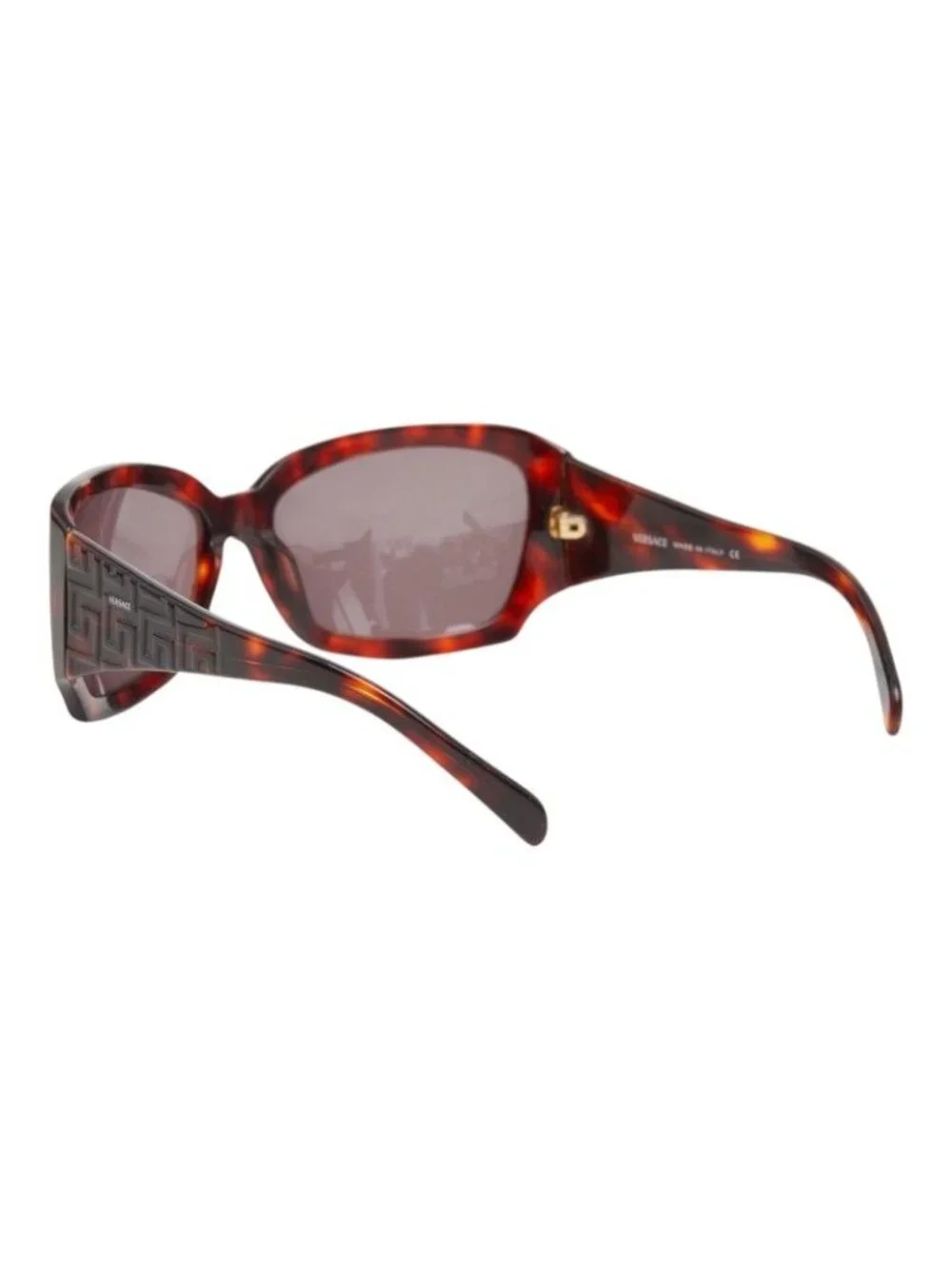 Versace Logo Sunglasses Brown Acetate Eyewear